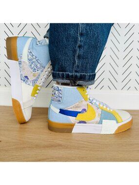 ⭐Nike SB Zoom Blazer Mid Edge PRM Womens Shoes Sz 6 Patchwork Sneaker DM0859-400